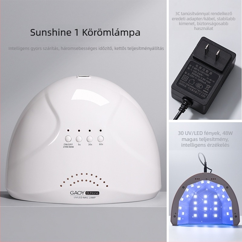 Manikűr lámpa szenzorral (UV-LED lámpa, 48W, Sunshine No. 1)