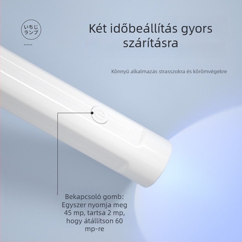 Kézben tartható körömlámpa, újratölthető, kompakt; modell One-word lamp; márka Hand Light
