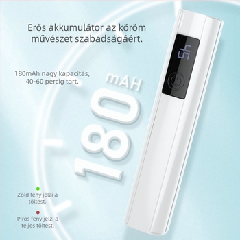 Zhuoyoujia újratölthető kézi LED manikűr lámpa kijelzővel