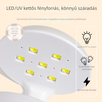 Könnyen hordozható LED körömlámpa otthoni használatra — Intertidal, modell Portable nail lamp