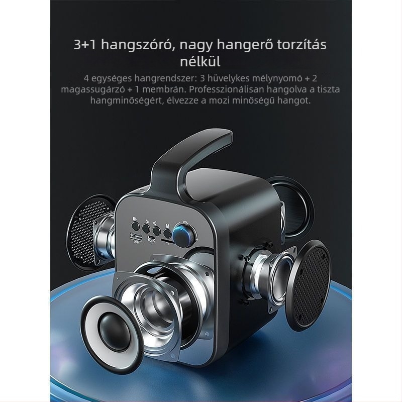 L1 Bluetooth hangfal vezeték nélküli mélynyomóval és három hangszóróval, új modell tértáncra, nagy hangerő, kiváló hangminőség