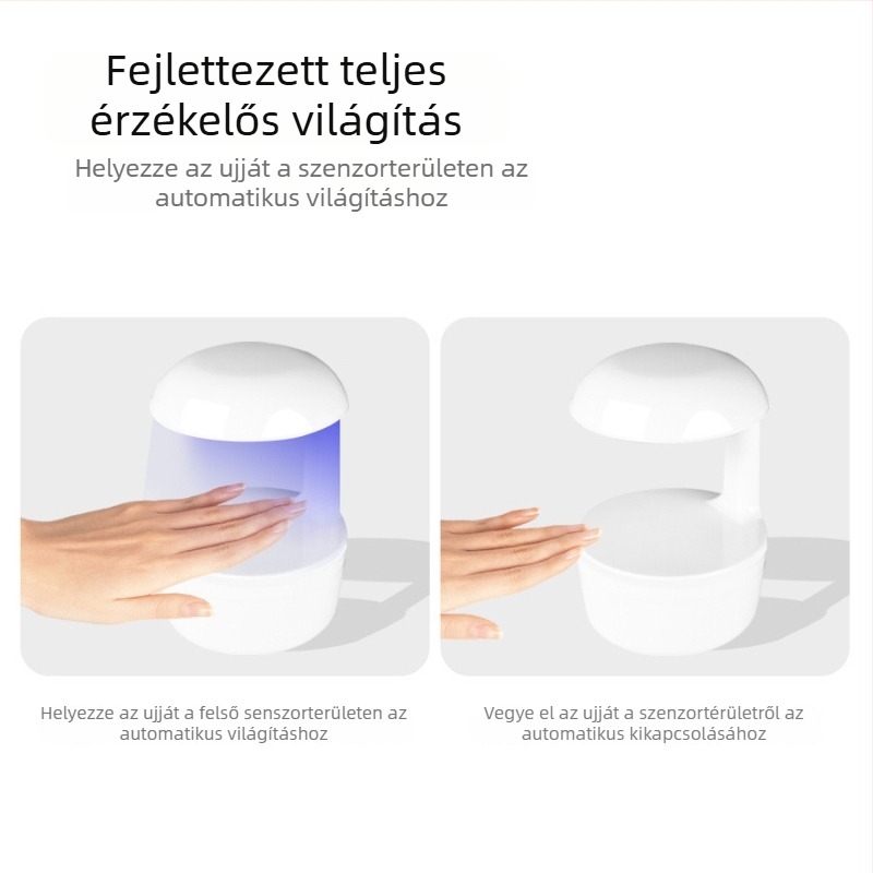 Manzilin mini körömlámpa érzékelős, géllakkhoz, gyors száradás