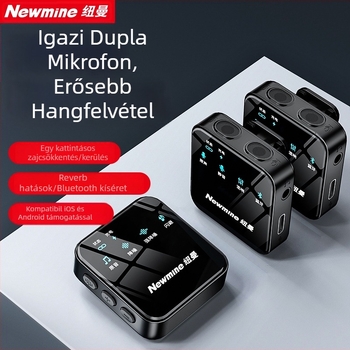 Newman MC205 Lavalier mikrofon, omnidirekcionális, beépített 100–300 mAh akkumulátor, üzemidő 6–8 óra