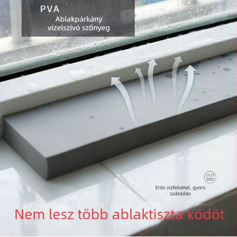 Konyha- és fürdőszobai vízbarrier szalag — PVA polimer, sűrűség 16 kg/m³, szivacsszalag