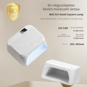 LED körömszárító lámpa 18W, gyors száradás, hordozható, manikűrszalonokhoz