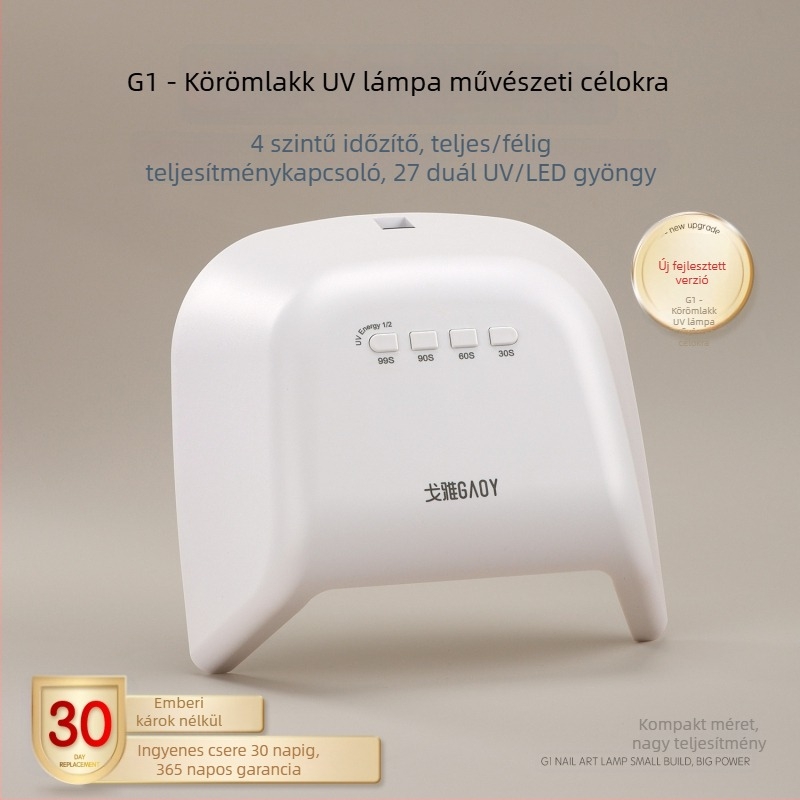 Gaoy goya G1 körömlámpa – hazai márka, nagy teljesítmény, gyors száradás, zselés lakkhoz, otthoni használatra