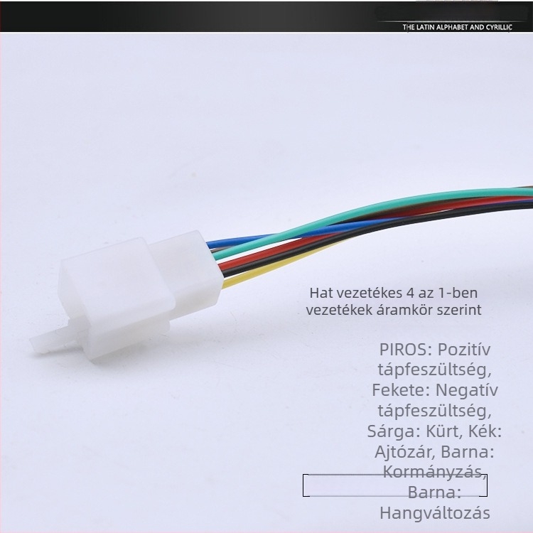 Elektromos tricikli kürt – 4 az 1-ben hangszóró, hátrameneti hang, lopás elleni védelem (12V, 10W, 1Ω)