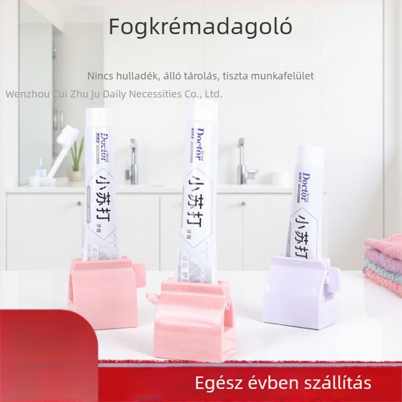 Fogkrémnyomó – kézzel forgó klip minden korosztály számára, 57 g