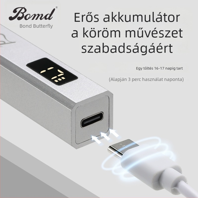 Körömlakk-gyógyító lámpa, kézi, kompakt; modell: kézi egyvonalas lámpa; hazai márka; licencelhető magánmárkák: igen; alkalmas általános használatra