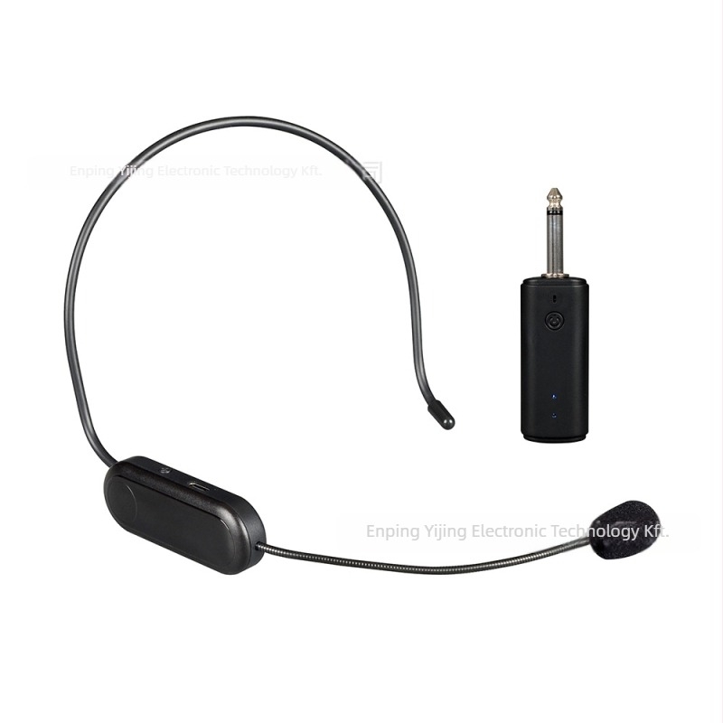 Lavalier fejhallgató mikrofon beépített akkumulátorral, 12 óránál hosszabb üzemidő, frekvenciatartomány 20 Hz–20 kHz, SNR ≥60 dB
