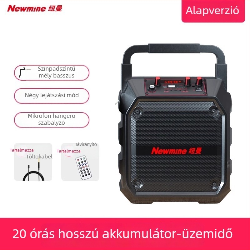 Newman K97 Hordozható Bluetooth hangszóró – 18W kimenet, Bluetooth 5.0, beépített 4000–6000mAh akkumulátor, frekvenciasáv 100 Hz–20 kHz, SNR ≥75 dB