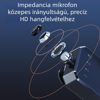Vezeték nélküli mellrögzítéses mikrofon készlet élő közvetítéshez és videófelvételhez Bluetooth-támogatással – teljes készlet