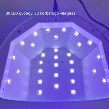 Mobray modellű 48W-os manikűrlámpa intelligens szárítással géllakkhoz