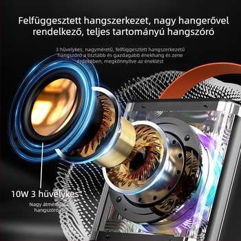 Új Bluetooth karaoke hangszóró beépített mikrofonnal – hordozható kültéri karaoke rendszer
