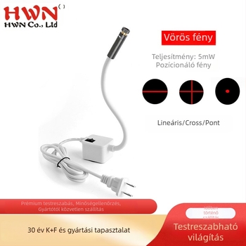 HWN pozicionáló sorozatú lézermodul, 650 nm-es hullámhossz, MOQ 1, minimális kis csomagok száma 200