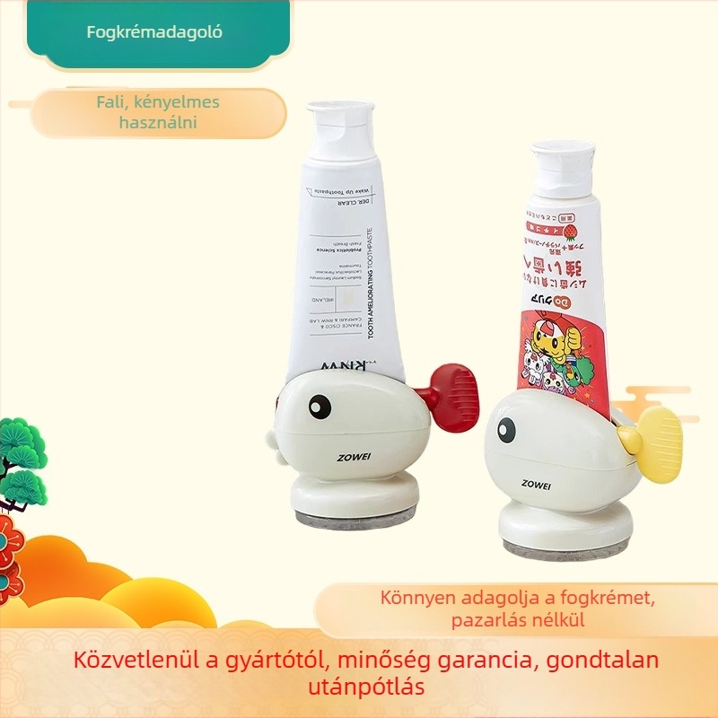 Fogkrém-nyomó szívókoronggal minden korosztály számára (határokon átívelő export)
