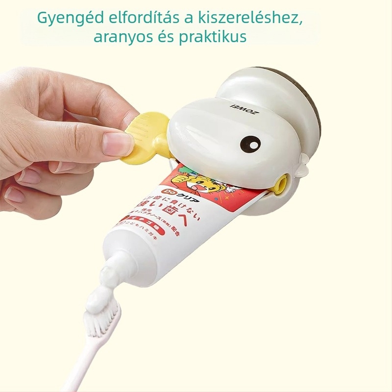 Fogkrém-nyomó szívókoronggal minden korosztály számára (határokon átívelő export)