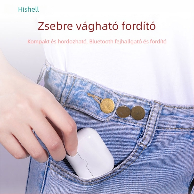 Fülbe helyezhető fordító headset, Y113, Android, Bluetooth, 5 m hatótávolság, többnyelvű fordítás