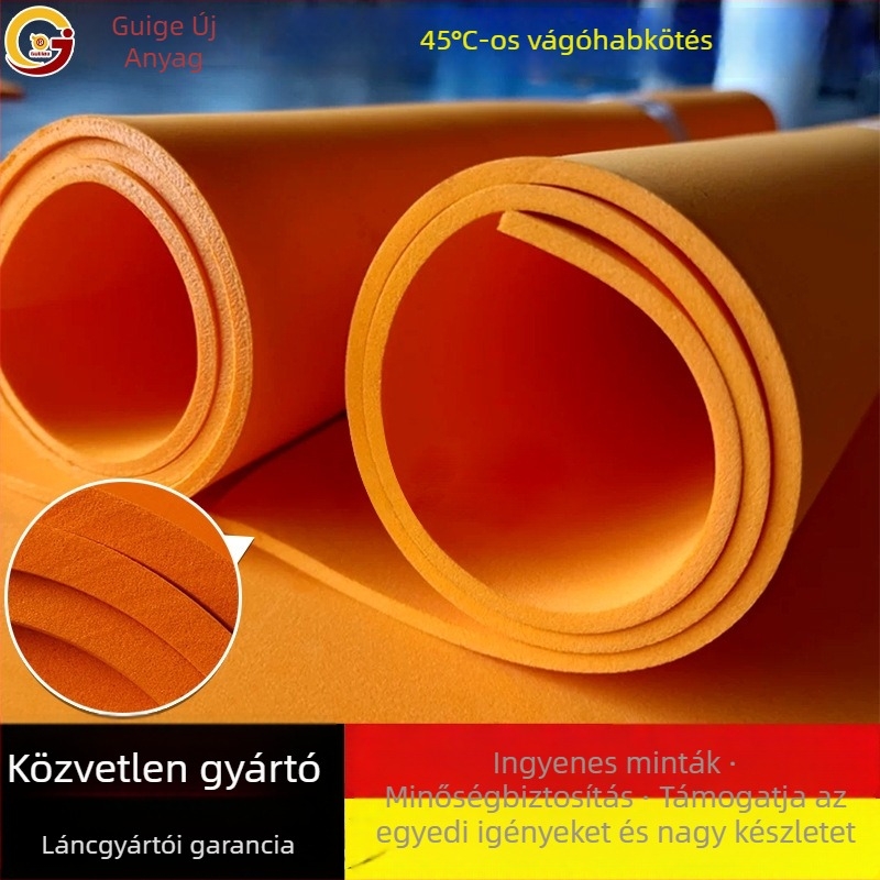 EVA habból készült ütéscsillapító pad, magas rugalmasságú, öntött hab, sűrűség 30 kg/m³