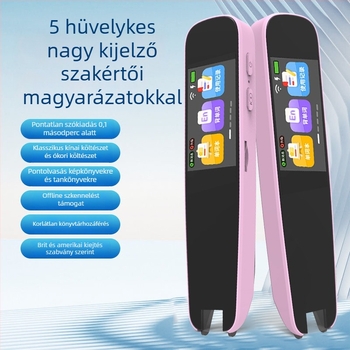 Pontolvasó toll beolvasásra és fordításra - Modell A9, 5V, újratölthető Li-ion akkumulátor