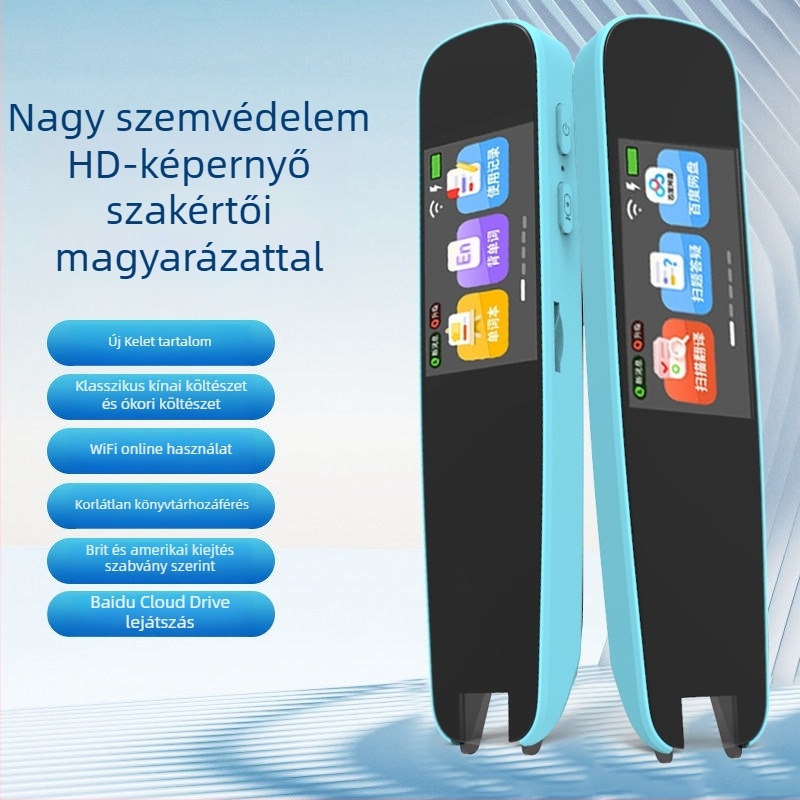 Pontolvasó toll beolvasásra és fordításra - Modell A9, 5V, újratölthető Li-ion akkumulátor