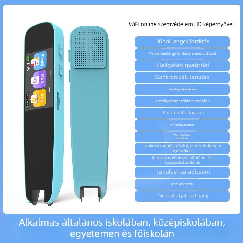 Pontolvasó toll beolvasásra és fordításra - Modell A9, 5V, újratölthető Li-ion akkumulátor