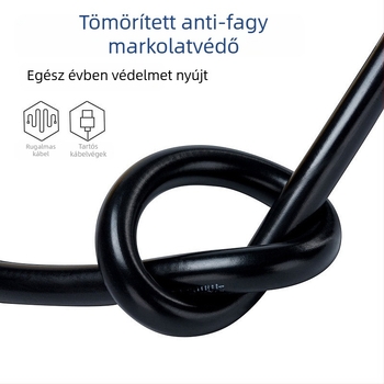 USB fűtött töltőkábel elektromos járművekhez, univerzális, 2-vezetékes, 2A, USB interfész