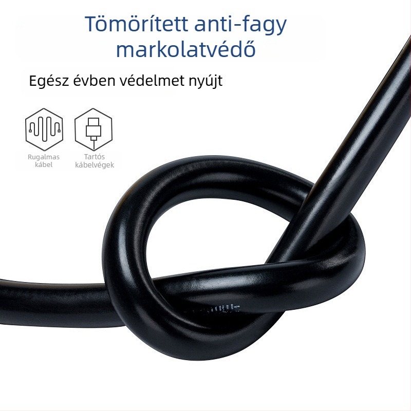 USB fűtött töltőkábel elektromos járművekhez, univerzális, 2-vezetékes, 2A, USB interfész