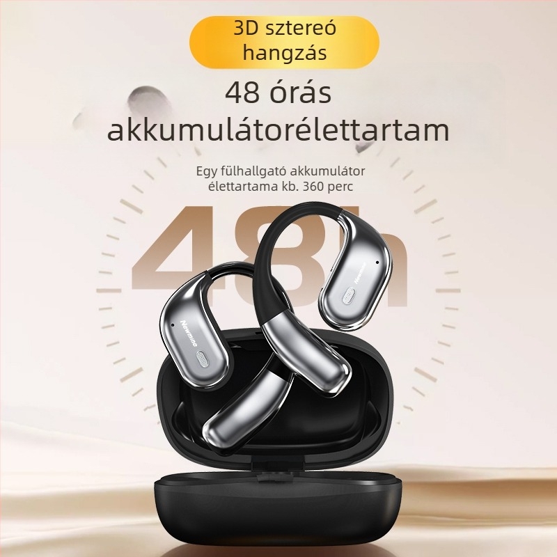 Newman K16 nyitott fülhallgató Bluetooth fordítással, 10 m-es hatótávolság, érintéses vezérlés, energia kijelző