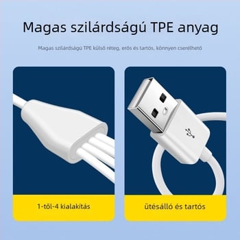 Digital Fox Type-C USB 4-portos tápegység-kábel