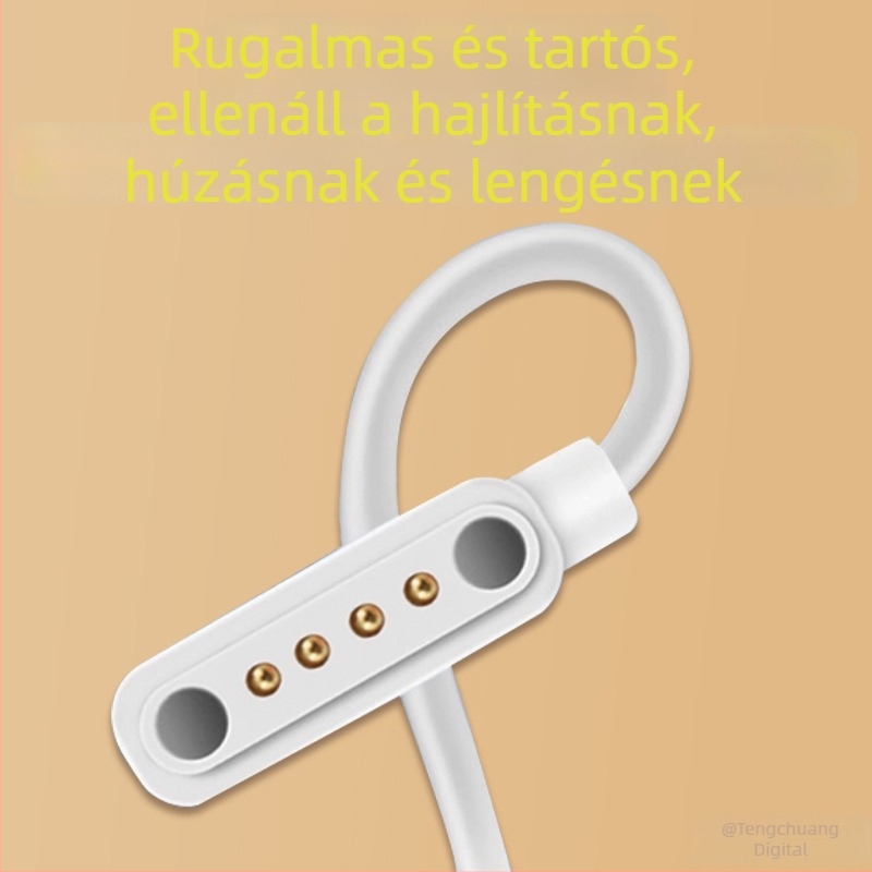 Csontvezetéses Bluetooth fejhallgató töltőkábel mágneses csatlakozóval, kompatibilis Sena, Elephant Nose és NanCard készülékekkel
