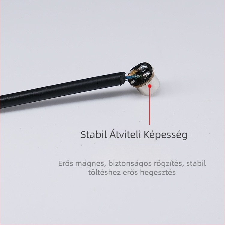 5mm mágneses töltőkábel ferde fejjel, cserélhető férfi és női véggel, okos szemüvegek, Bluetooth fejhallgatók, órák, szemmaszkok és masszírozók számára (Modell: 5mm mágneses töltőkábel)