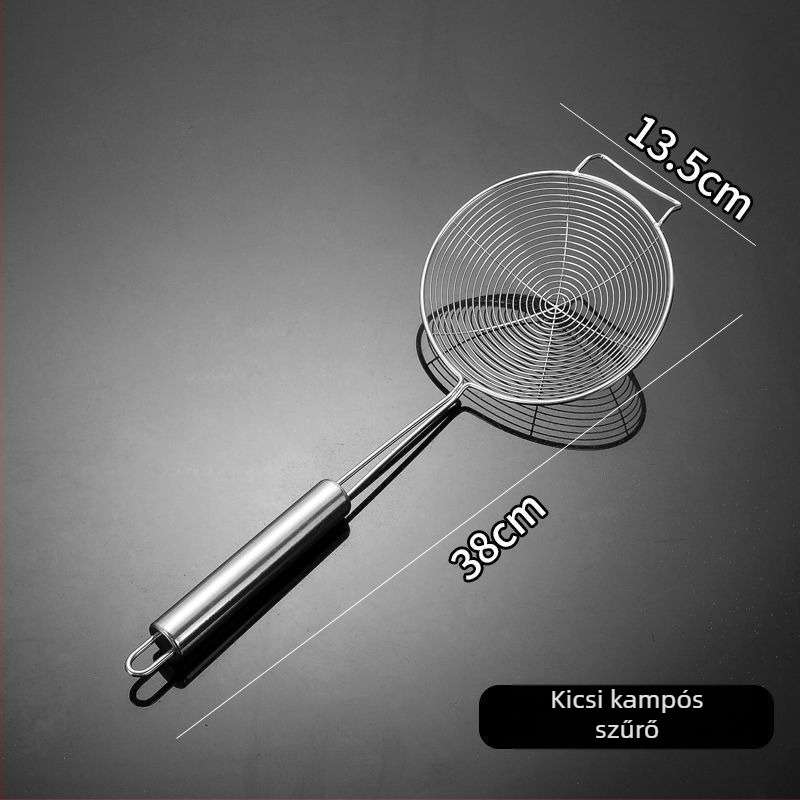 Billion Rozsdamentes acél konyhai szűrő – nagy hálószemű, ideális tészta és gombóc lecsöpögtetésére, sütéshez és forró fazékhoz