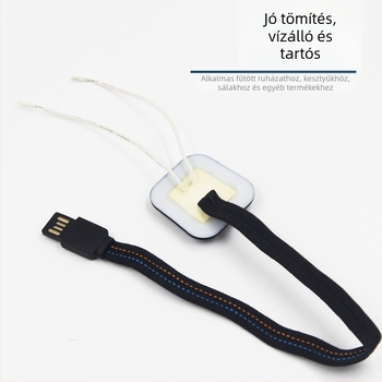 USB szilikon hőmérséklet-szabályozó kapcsoló, kötött töltőkábel, 2-vezetékes, 2A