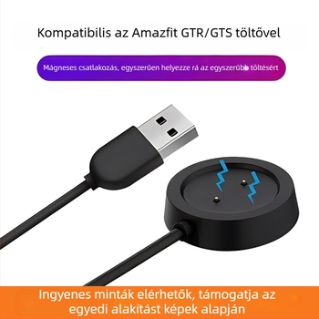 Aoshengda mágneses töltőalap Huami GTR/GTS okosórákhoz USB interfésszel
