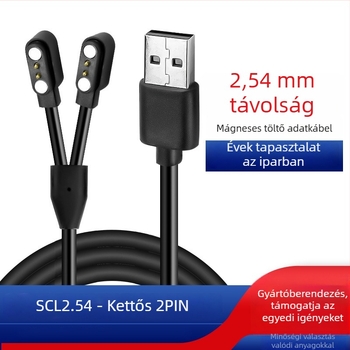 Bluetooth szemüveg mágnes töltőkábel, 2,54 mm, 1-2, 2PIN