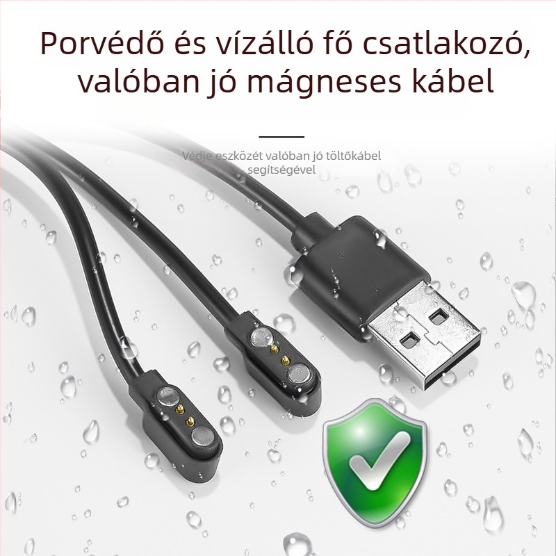 Bluetooth szemüveg mágnes töltőkábel, 2,54 mm, 1-2, 2PIN