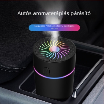 Autóban használható levegő párásító aromaterápiával, mini atomizátor és purifikátor, 3 párás kimenet, víztartály >10 L, száraz elemről működik, feszültség ≤36 V