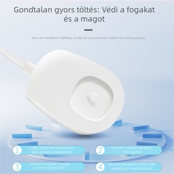 Induktív töltőalj Philips HX2 sorozat elektromos fogkeféhez — USB interfész, HX2482 töltő, márka Aoshengda