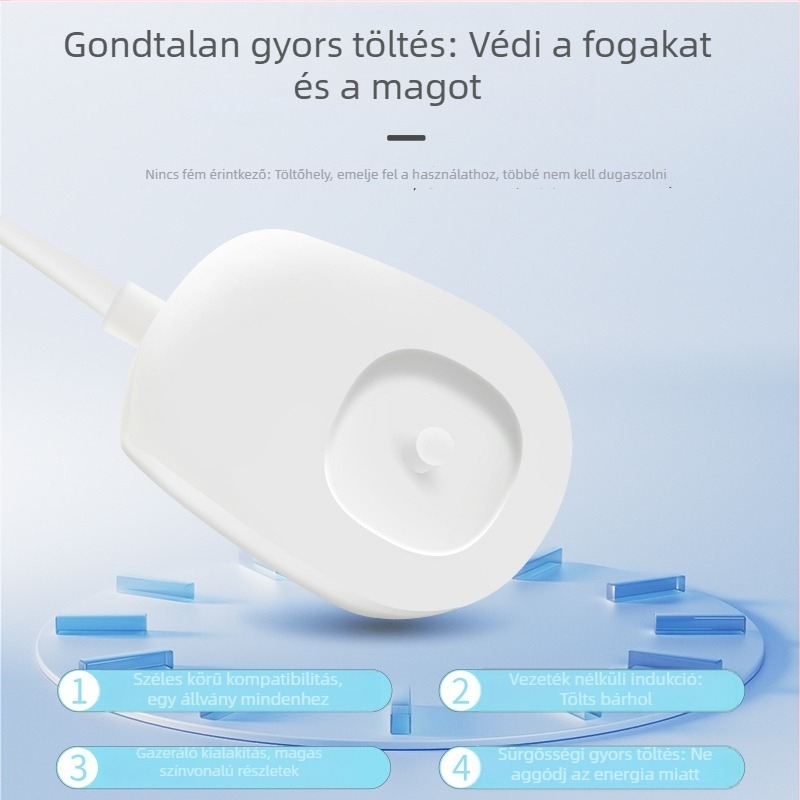 Induktív töltőalj Philips HX2 sorozat elektromos fogkeféhez — USB interfész, HX2482 töltő, márka Aoshengda