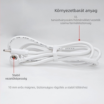 Type-C mágneses töltőkábel pogo-pin-nal kozmetikai eszközökhöz — N52 mágneses mag, készlet férfi és női végekkel