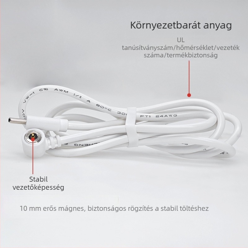 Type-C mágneses töltőkábel pogo-pin-nal kozmetikai eszközökhöz — N52 mágneses mag, készlet férfi és női végekkel
