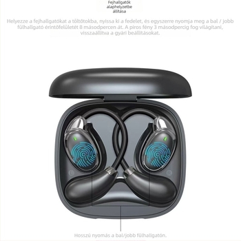 AI Okos Fordító fülhallgató V18 globális üzleti utazásokhoz – Offline többnyelvű fordító (5V, 120 g, ABS, USB interfész)