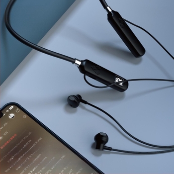 Nyakpántos Bluetooth fülhallgató, valódi vezeték nélküli, sztereó hangzás, Bluetooth 5.0, 10 m hatótávolság, 4–8 órás üzemidő, vízálló