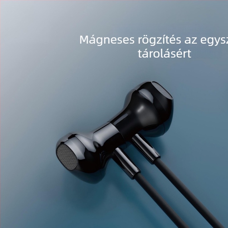 Nyakpántos Bluetooth fülhallgató, valódi vezeték nélküli, sztereó hangzás, Bluetooth 5.0, 10 m hatótávolság, 4–8 órás üzemidő, vízálló