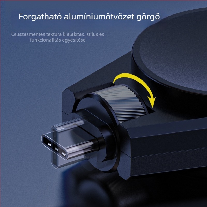 Samsung órákhoz készült vezeték nélküli töltőállvány — USB-C csatlakozó, mágneses forgó PD töltés, hordozható, modell SKW-02
