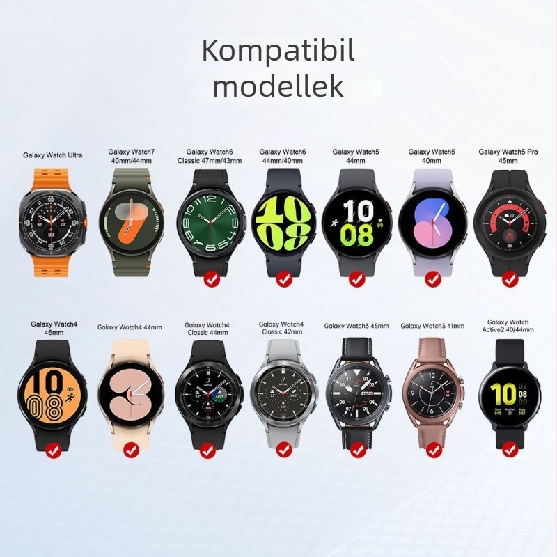 Samsung órákhoz készült vezeték nélküli töltőállvány — USB-C csatlakozó, mágneses forgó PD töltés, hordozható, modell SKW-02
