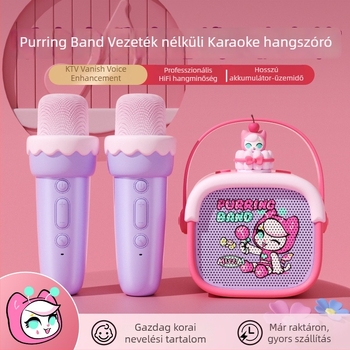 Beépített akkumulátoros Bluetooth Karaoke hangszóró – 5W, Bluetooth 5.3, 20Hz-20kHz, SNR ≥85dB, memóriakártya-hely
