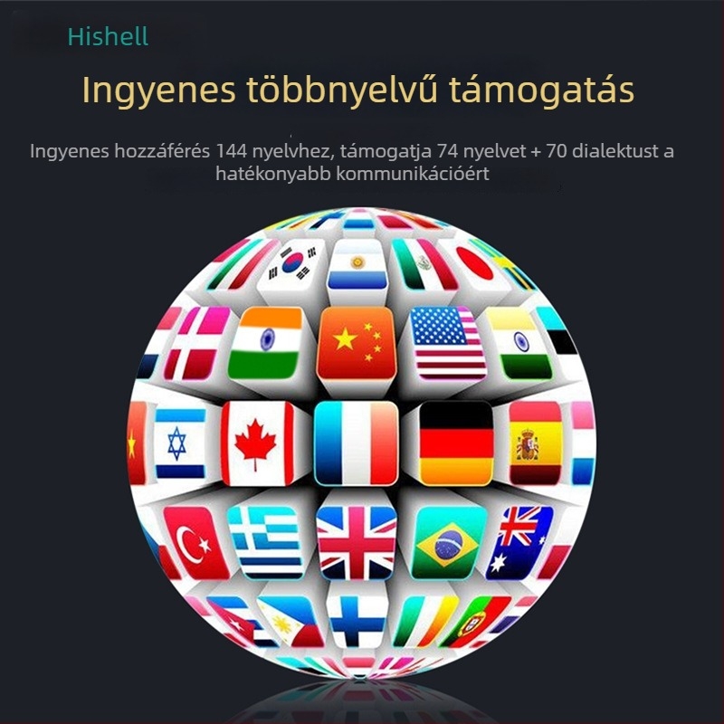 Fülre illeszthető fordító fejhallgató – Android, Bluetooth, 10 m hatótáv, érintéses vezérlés, fotó- és hangfordítás