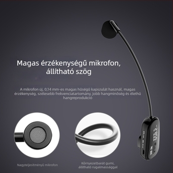 JYX vezeték nélküli fejhallgató mikrofonnal 1–4 erősítővel, Little Bee — beépített 300–500 mAh akkumulátor, 3–6 órás üzemidő, Bluetooth 2.0, SNR < 60 dB